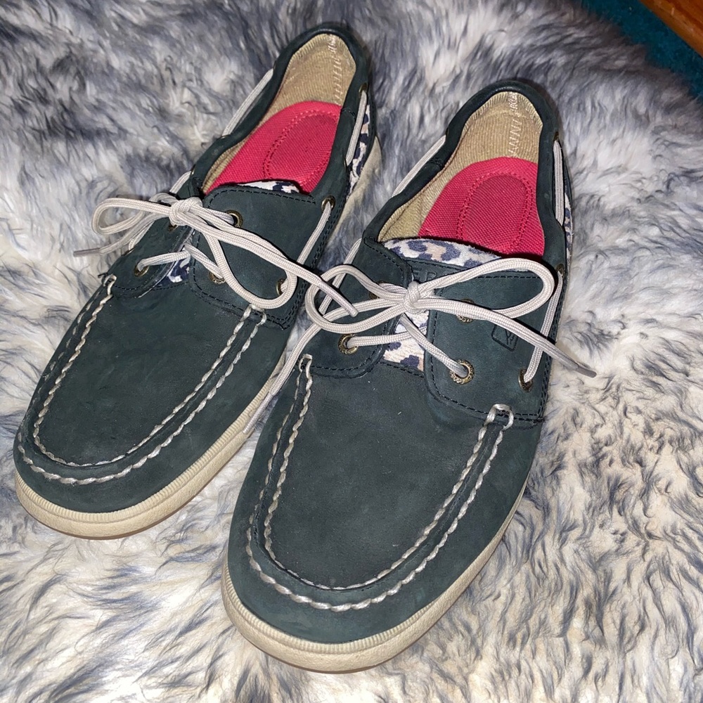 Sperry Leopard Boat Shoes